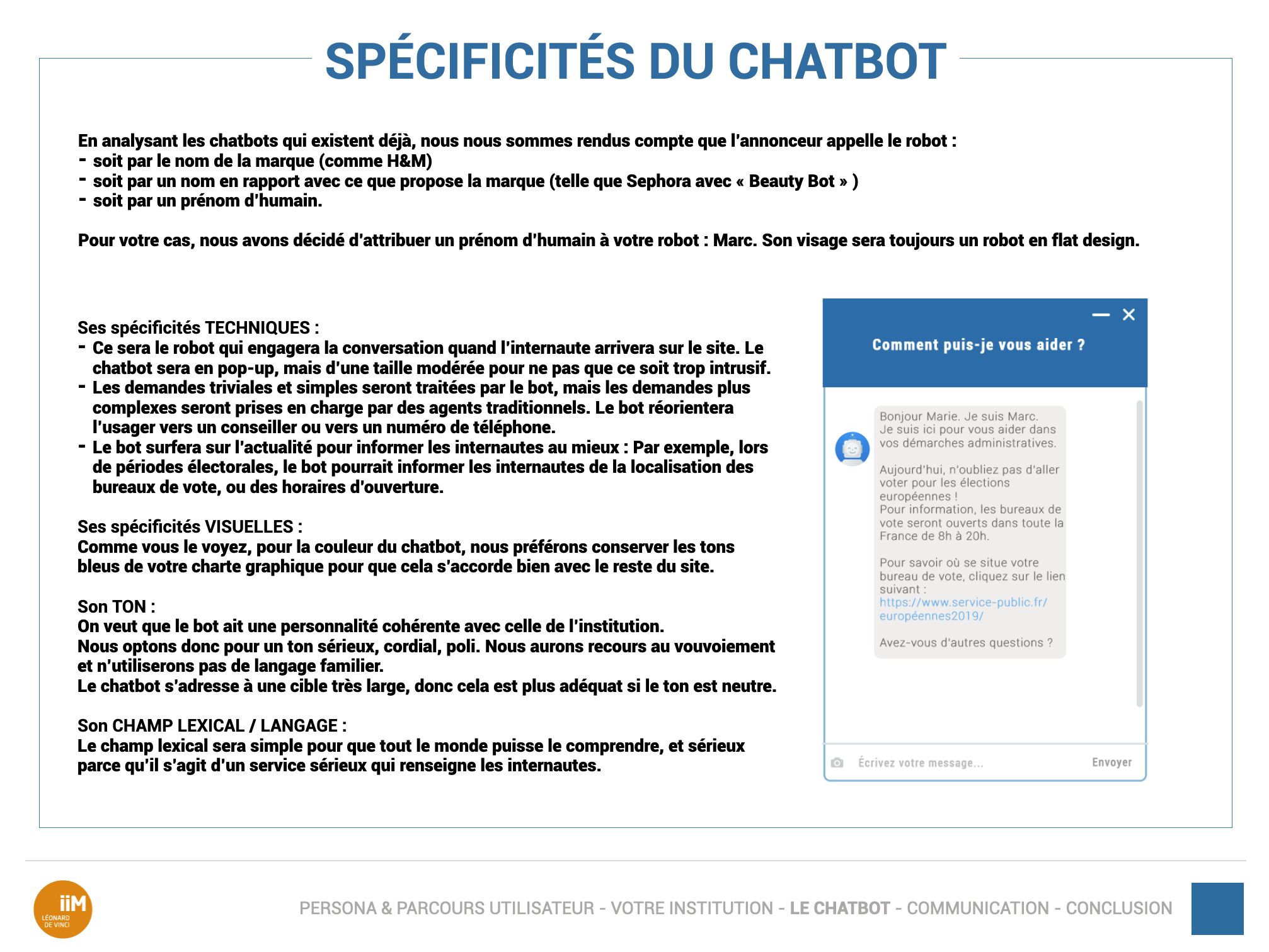 Slide 11 du PowerPoint Service Public