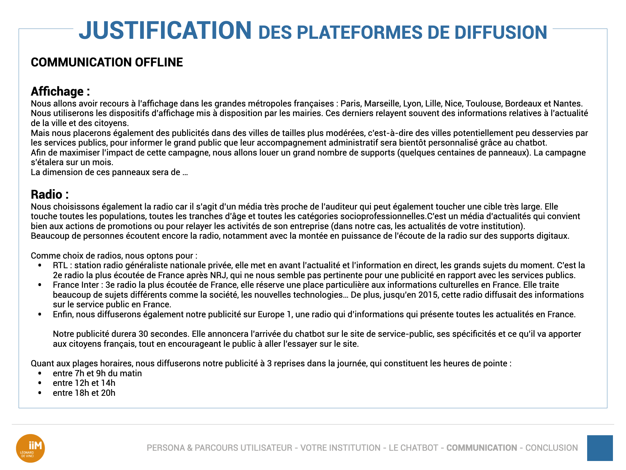 Slide 14 du PowerPoint Service Public